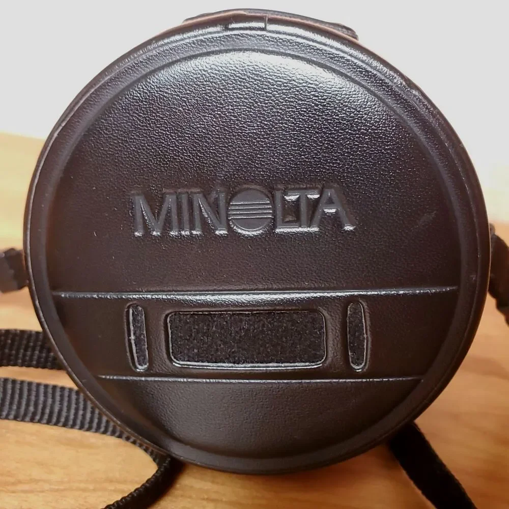 Minolta LH-1037 Lens Case w/ Strap Japan 7.75